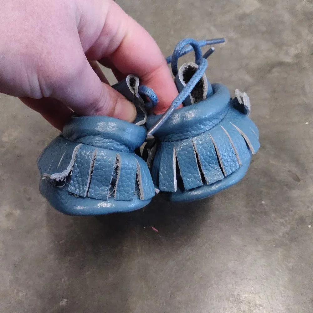 NWOT Genuine Leather Baby Moccasins 3-9 months